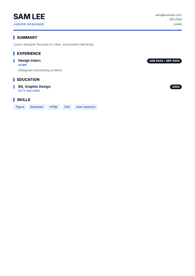 Creative ATS resume template